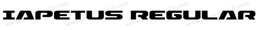 Iapetus Regular字体转换